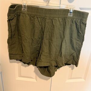 Old Navy Olive Drawstring Lounge Shorts